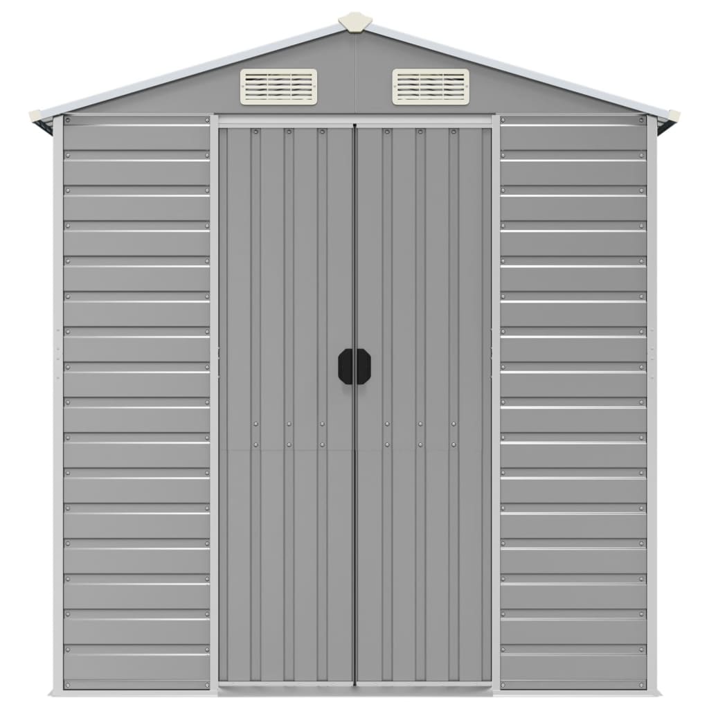 Casetta Da Giardino Grigio Chiaro 191x810x198 Cm In Acciaio Zincato - Image 3