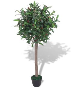 Albero Di Alloro Pianta Artificiale Con Vaso 120 Cm Verde
