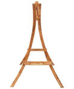Altalena In Legno Ricurvo Con Finitura In Teak