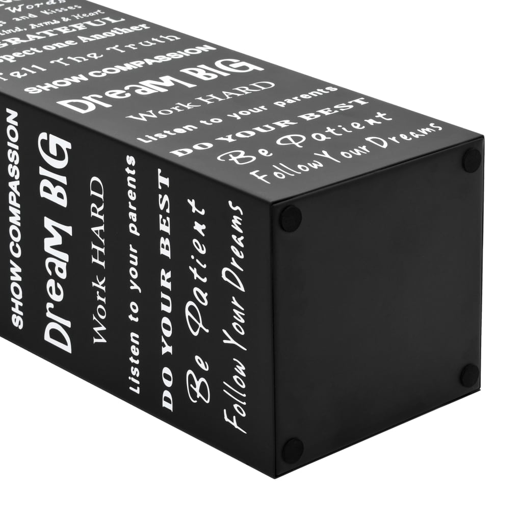 Porta Ombrelli Con Scritte In Acciaio Nero - Image 4