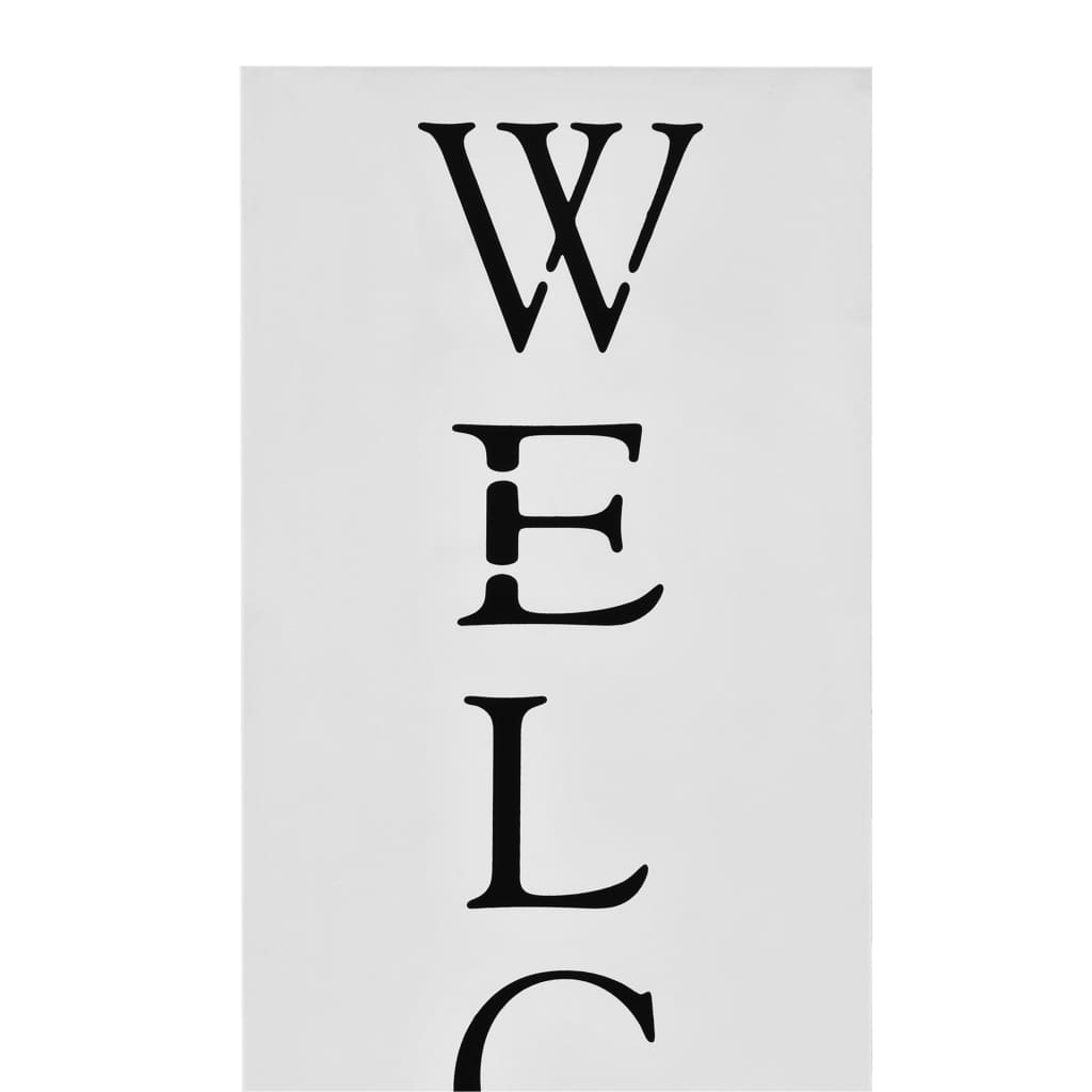 Porta Ombrelli Welcome In Acciaio Bianco - Image 6