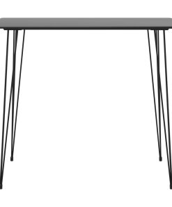 Tavolo Da Bar Nero 120x60x105 cm