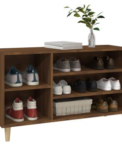 Scarpiera Rovere Marrone 102x36x60 Cm In Legno Multistrato