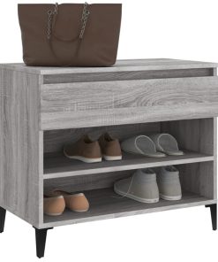 Scarpiera Grigio Sonoma 70x36x60 Cm In Legno Multistrato