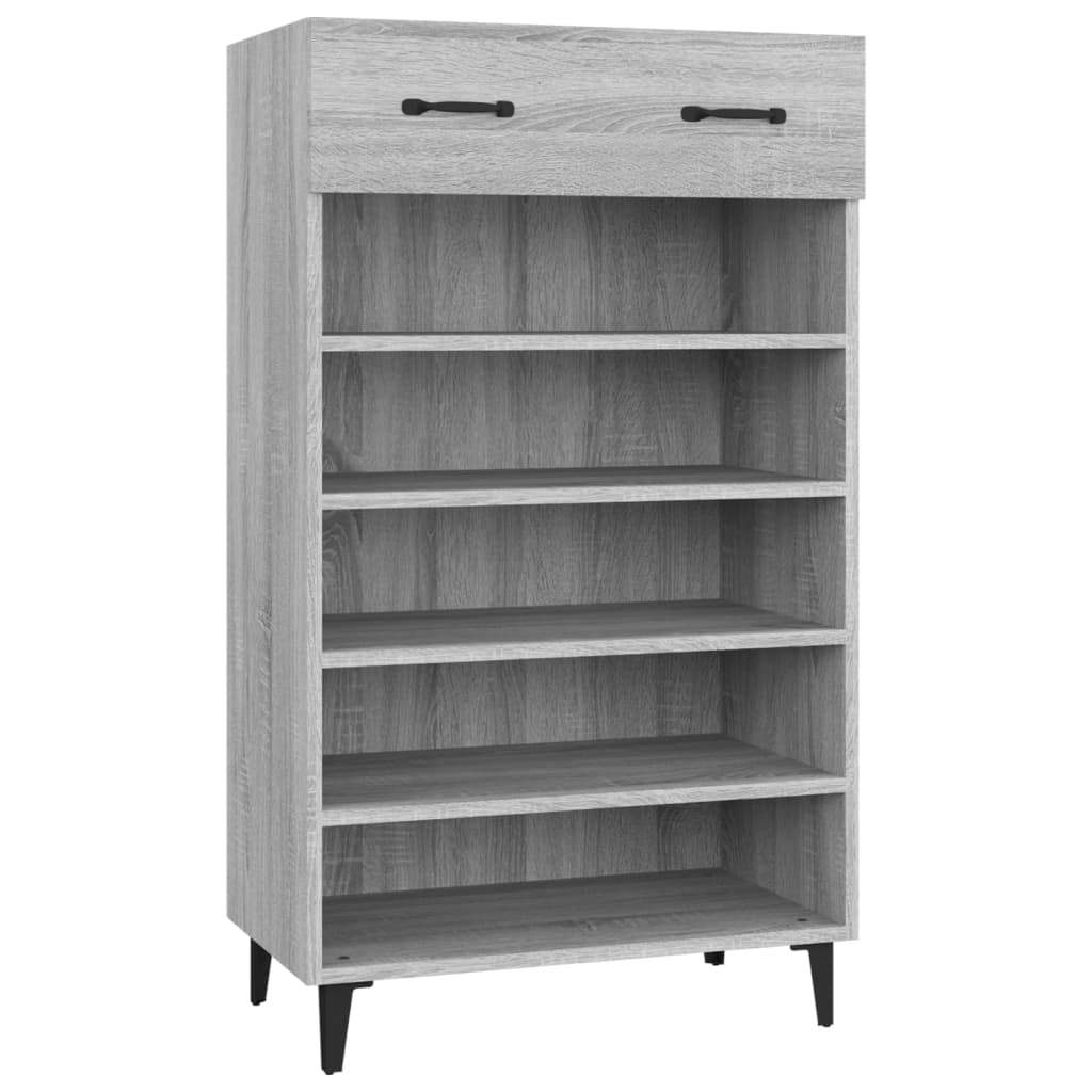 Scarpiera Grigio Sonoma 60x35x105 Cm In Legno Multistrato - Image 6