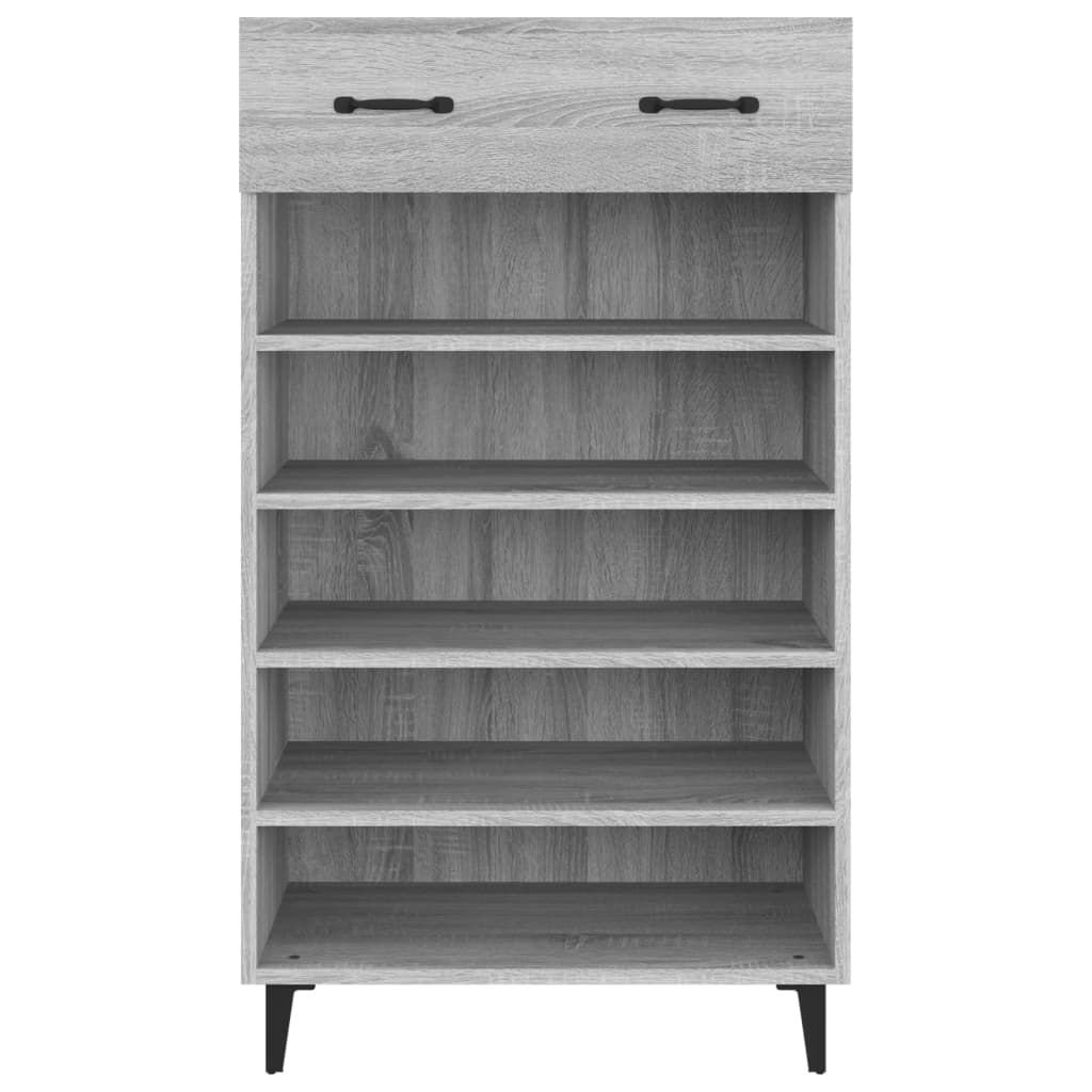 Scarpiera Grigio Sonoma 60x35x105 Cm In Legno Multistrato - Image 2