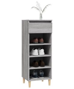 Scarpiera Grigio Sonoma 40x36x105 Cm In Legno Multistrato