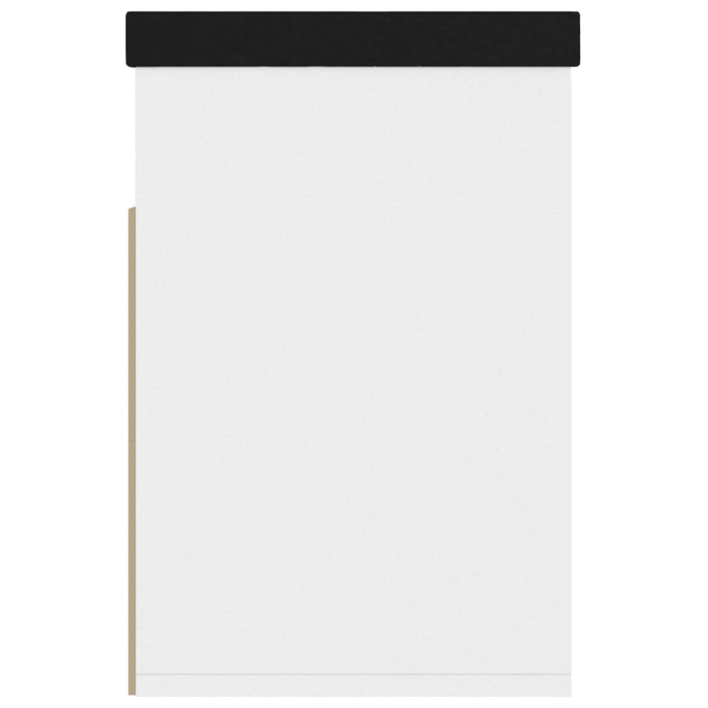 Panca Porta Scarpe Con Cuscino Bianca 80x30x47cm Multistrato - Image 6