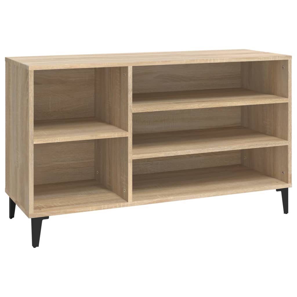 Scarpiera Rovere Sonoma 102x36x60 Cm In Legno Multistrato - Image 4
