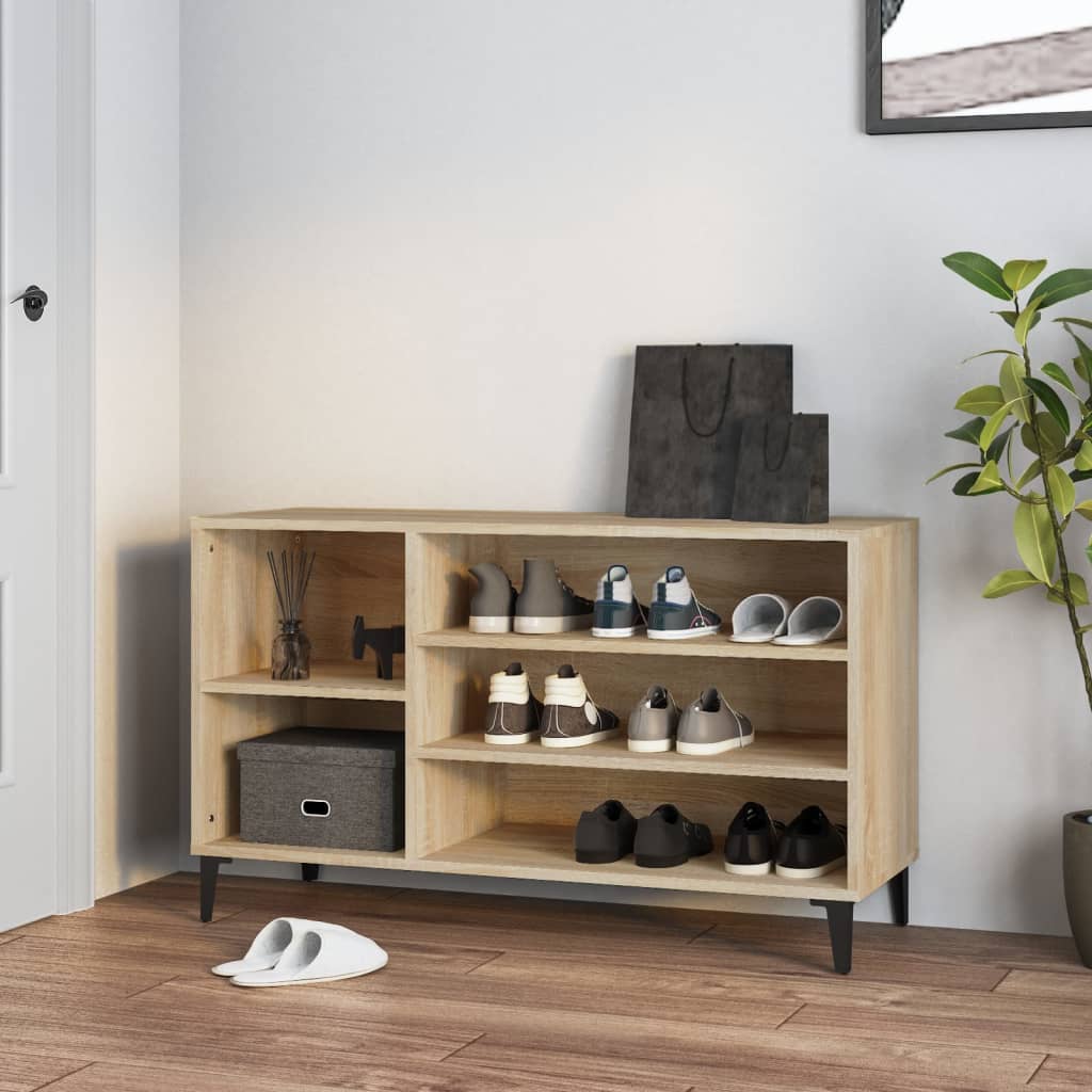 Scarpiera Rovere Sonoma 102x36x60 Cm In Legno Multistrato - Image 5