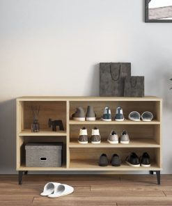 Scarpiera Rovere Sonoma 102x36x60 Cm In Legno Multistrato