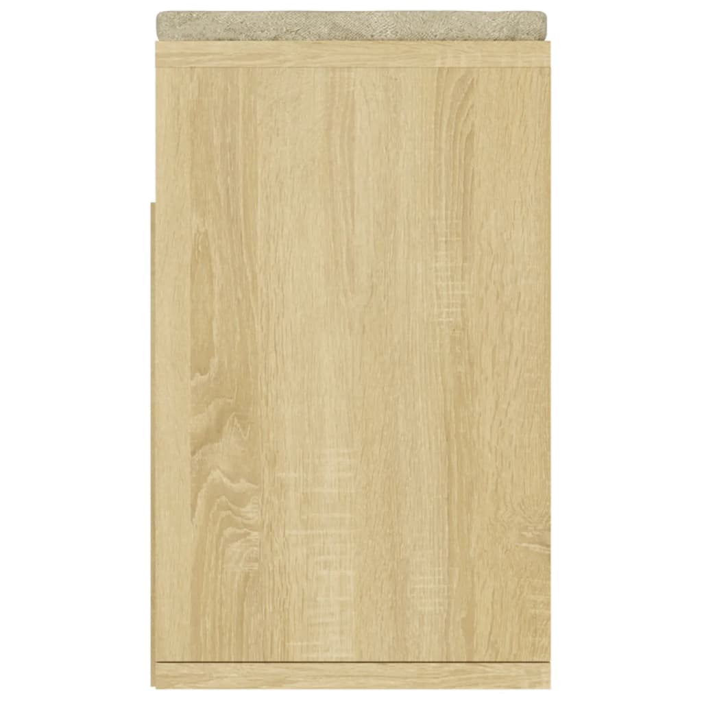 Panca Porta Scarpe Cuscino Rovere Sonoma 104x30x49 Multistrato - Image 3