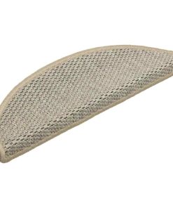 Tappeti Adesivi Scale Aspetto Sisal 15pz 56x17x3cm Verde Chiaro