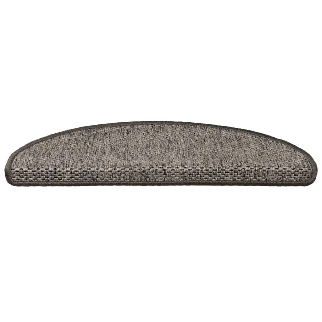 Tappeti Adesivi Per Scale Sisal 15pz 65x21x4cm Beige Marrone - Image 3