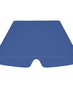 Baldacchino Per Dondolo Giardino Blu 150/130x105/70 cm