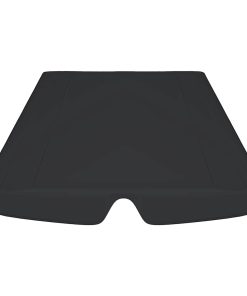 Baldacchino Per Dondolo Giardino Nero 188/168x145/110 cm