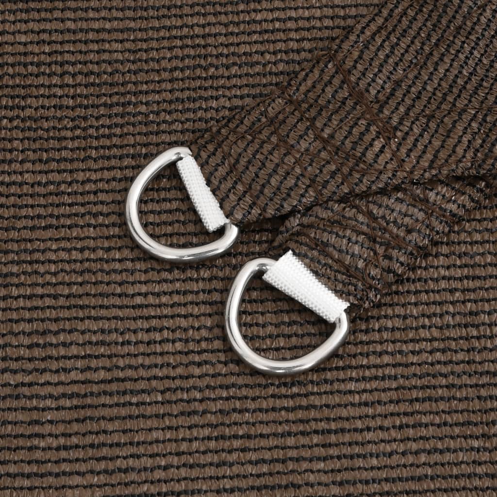 Vela Parasole 160 G/m² Marrone 4,5x4,5x4,5 M In Hdpe - Image 5