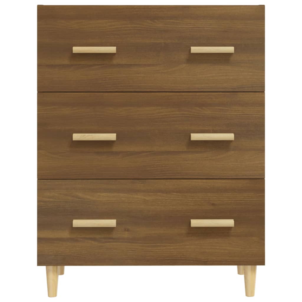 Credenza Rovere Marrone 70x34x90 Cm In Legno Multistrato - Image 3