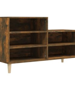 Scarpiera Rovere Fumo 102x36x60 Cm In Legno Multistrato