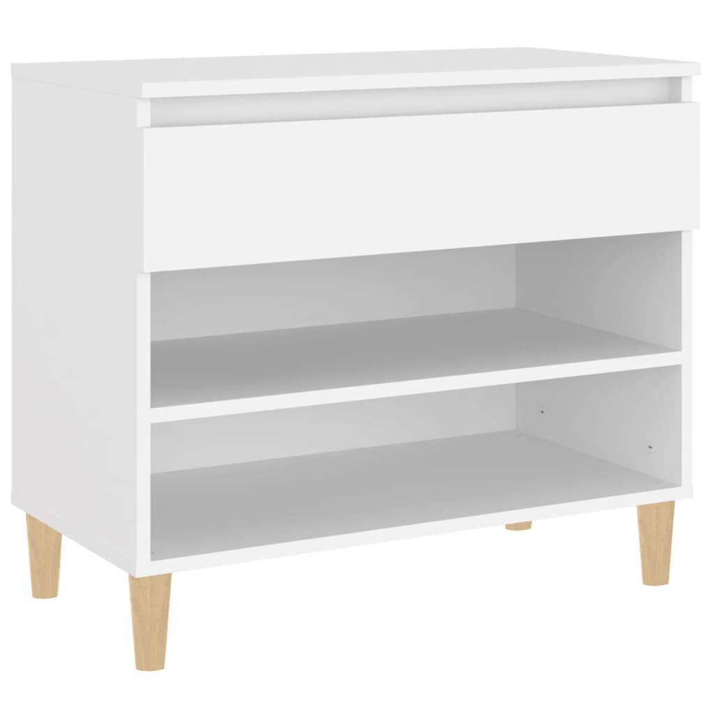 Scarpiera Bianca 70x36x60 Cm In Legno Multistrato - Image 3
