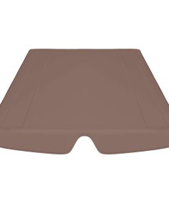 Baldacchino Per Dondolo Giardino Marrone 188/168x145/110 cm