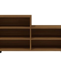 Scarpiera Rovere Marrone 102x36x60 Cm In Legno Multistrato