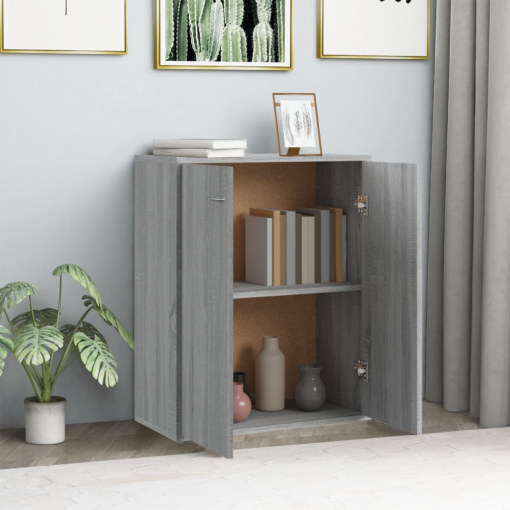 Credenza Grigio Sonoma 60x30x75 Cm In Legno Multistrato - Image 6