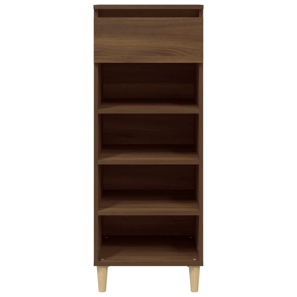Scarpiera Rovere Marrone 40x36x105 Cm In Legno Multistrato - Image 2