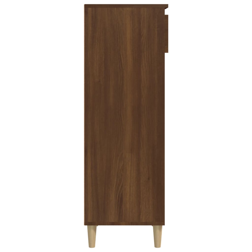 Scarpiera Rovere Marrone 40x36x105 Cm In Legno Multistrato - Image 4