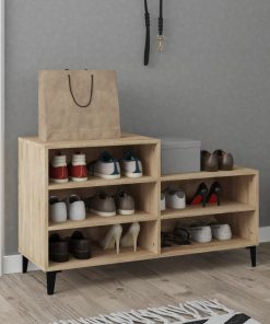 Scarpiera Rovere Sonoma 102x36x60 Cm In Legno Multistrato