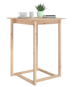 Tavolo Da Bar 80x80x110 Cm In Legno Massello Di Pino