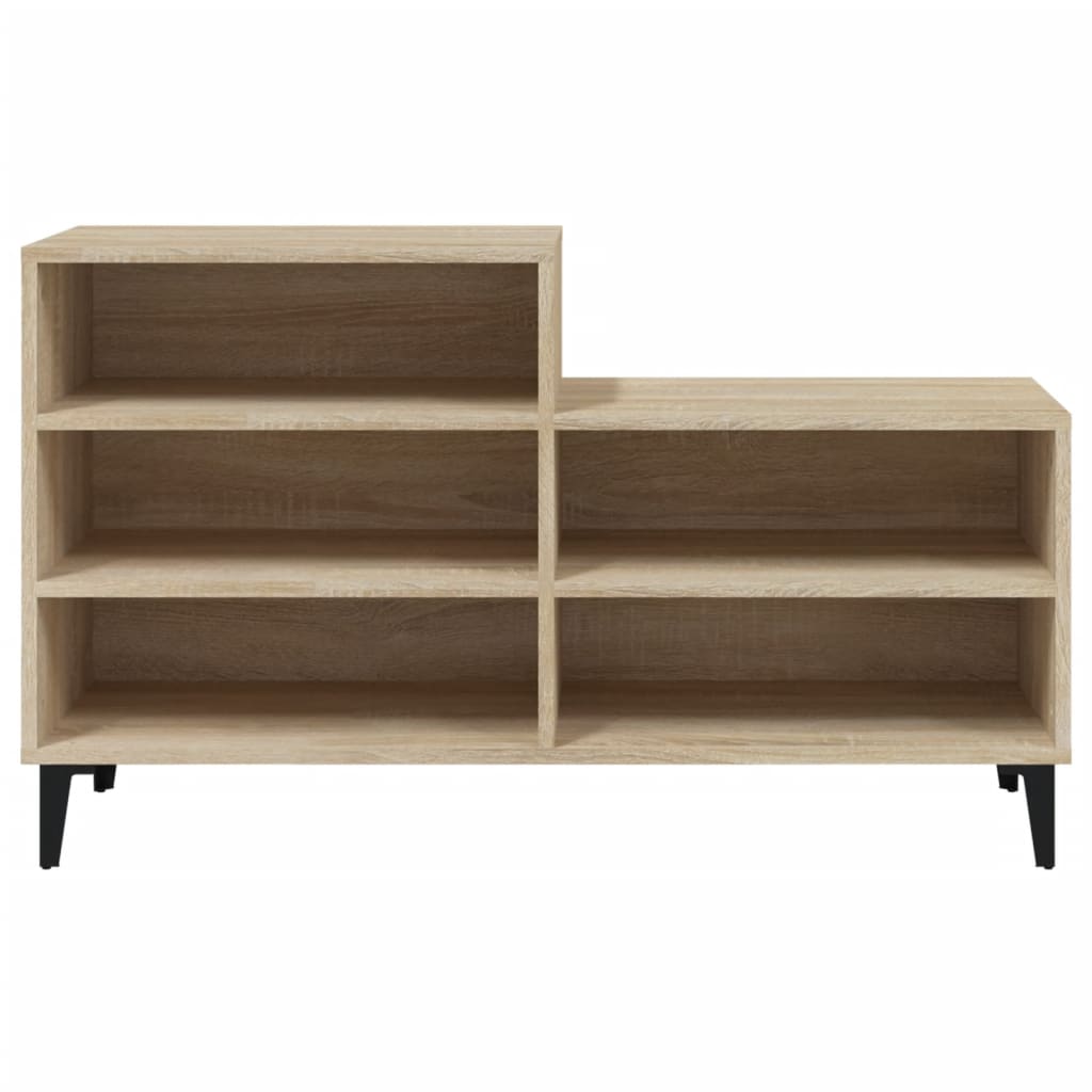 Scarpiera Rovere Sonoma 102x36x60 Cm In Legno Multistrato - Image 3