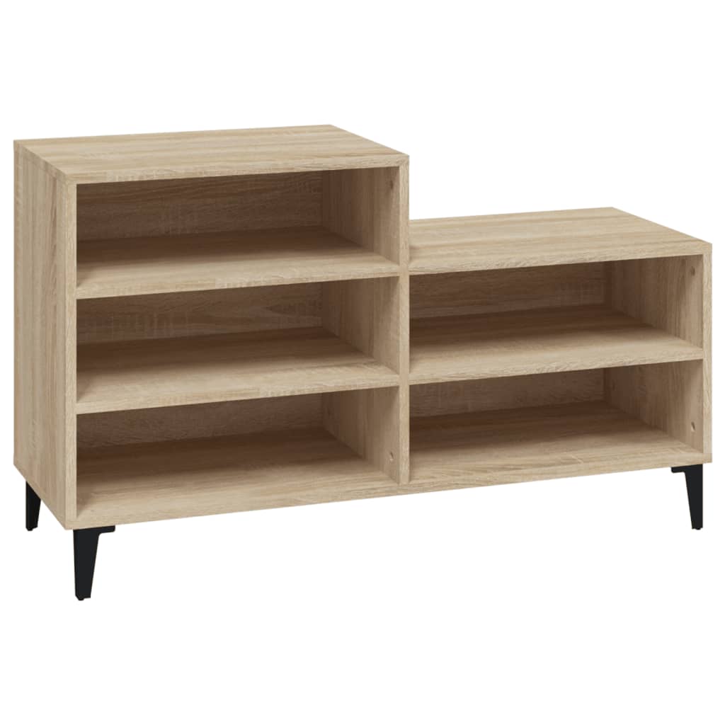 Scarpiera Rovere Sonoma 102x36x60 Cm In Legno Multistrato - Image 6