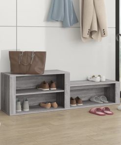 Scarpiera Grigio Sonoma 150x35x45 Cm In Legno Multistrato