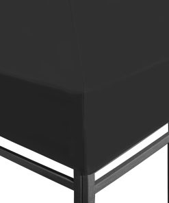 Copertura Superiore Per Gazebo 270 G/m² 3x3 M Nera
