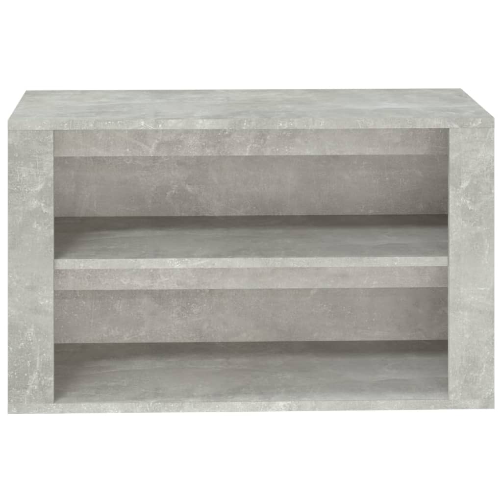 Scarpiera Grigio Cemento 75x35x45 Cm In Legno Multistrato