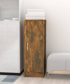 Scarpiera Rovere Fumo 32x35x92 Cm In Legno Multistrato