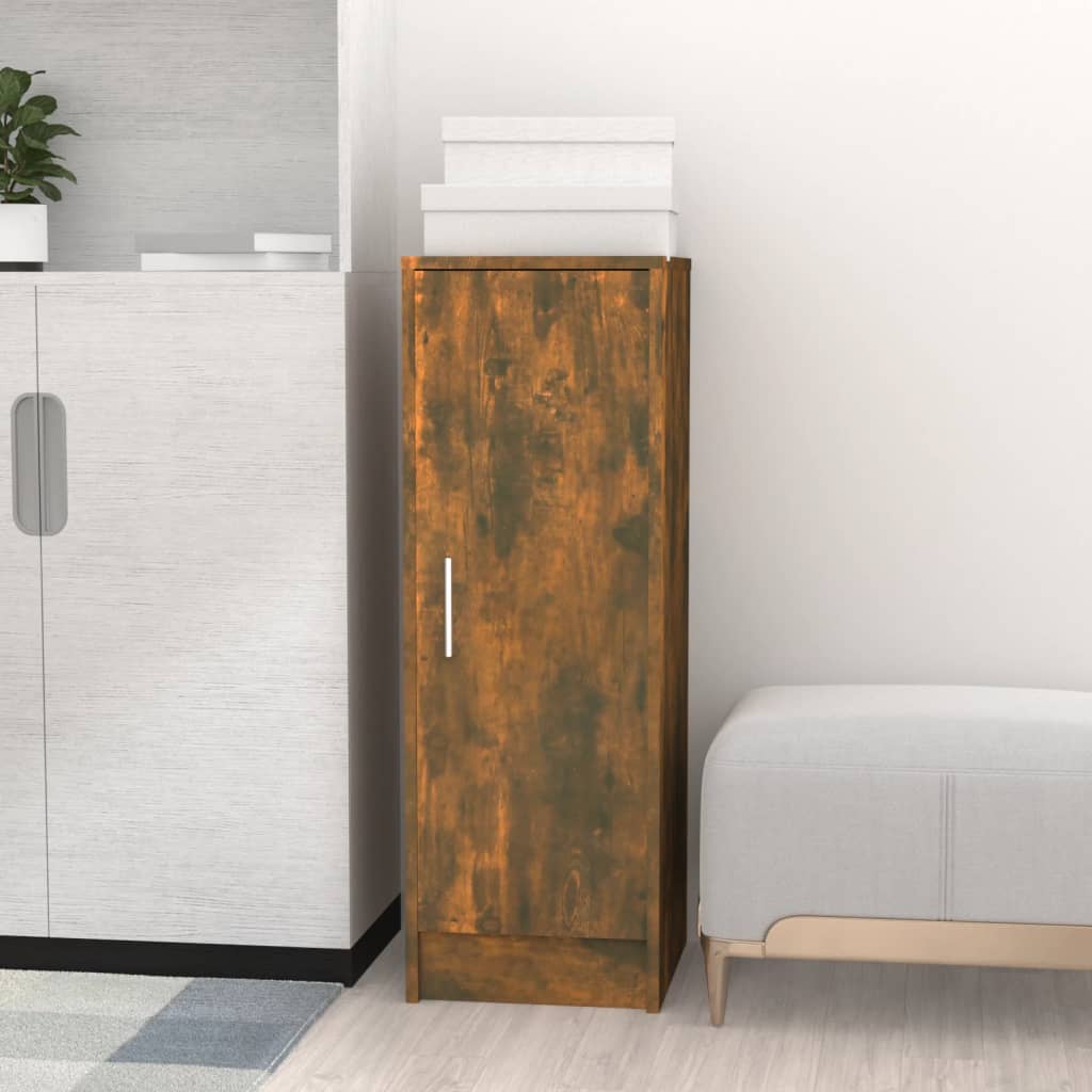 Scarpiera Rovere Fumo 32x35x92 Cm In Legno Multistrato