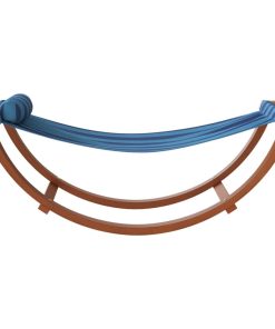 Amaca A Dondolo Per Bambini A Righe Blu In Tessuto
