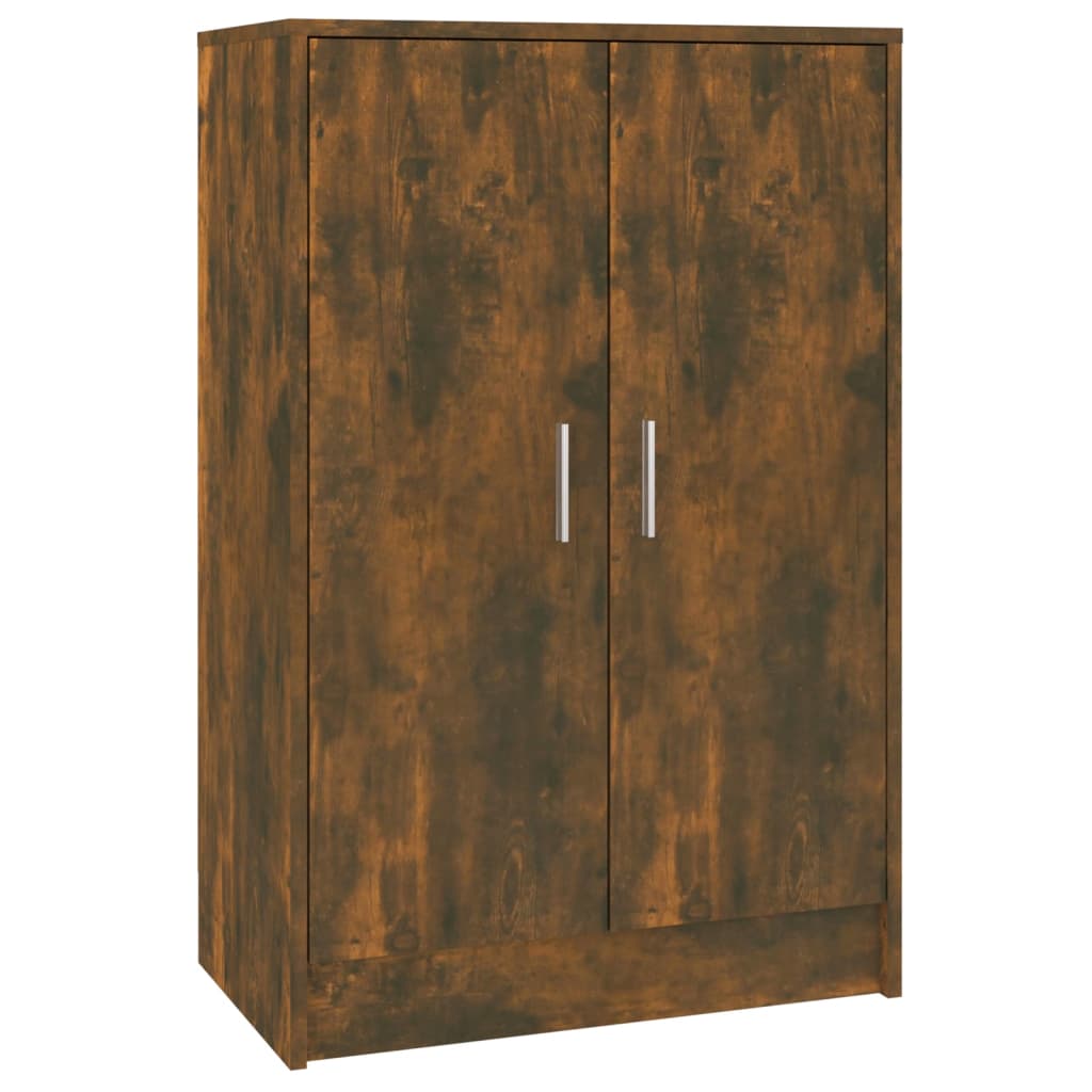 Scarpiera Rovere Fumo 60x35x92 Cm In Legno Multistrato