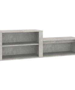 Scarpiera Grigio Cemento 150x35x45 Cm In Legno Multistrato