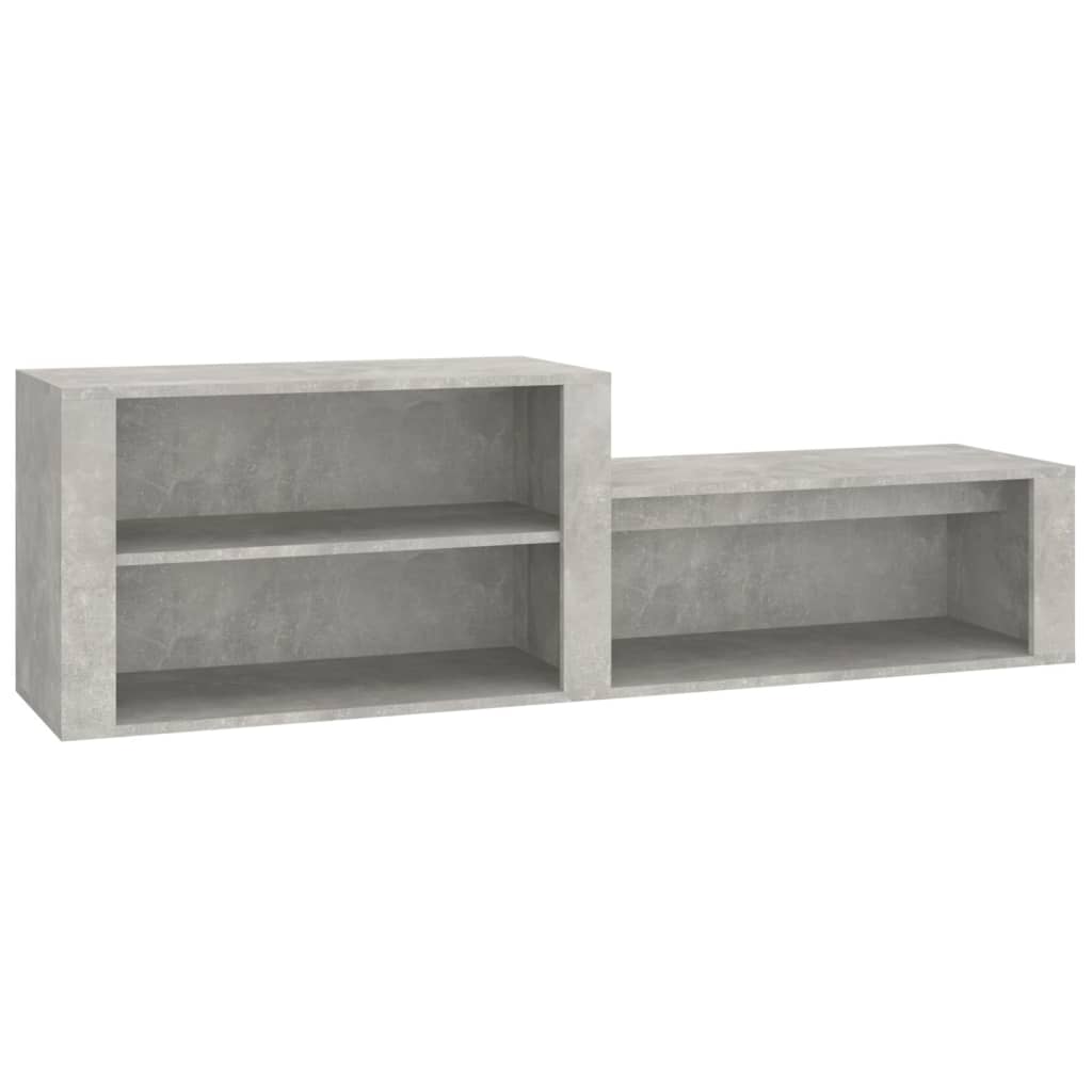 Scarpiera Grigio Cemento 150x35x45 Cm In Legno Multistrato