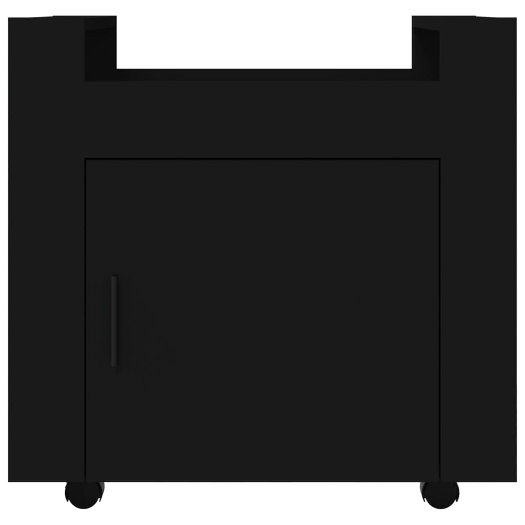 Carrello Per Scrivania Nero 60x45x60 Cm In Legno Multistrato - Image 5