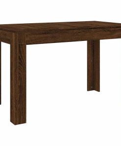 Tavolo Da Pranzo Rovere Marrone 120x60x76 Cm Legno Multistrato