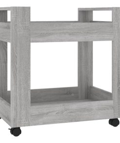 Carrello Scrivania Grigio Sonoma 60x45x60 Cm Legno Multistrato
