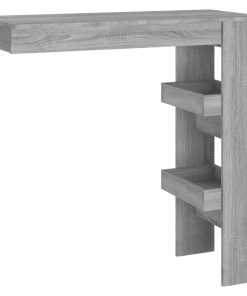 Bancone Da Muro Grigio Sonoma 102x45x103,5 Cm Legno Multistrato
