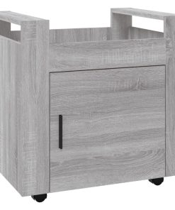 Carrello Scrivania Grigio Sonoma 60x45x60 Cm Legno Multistrato