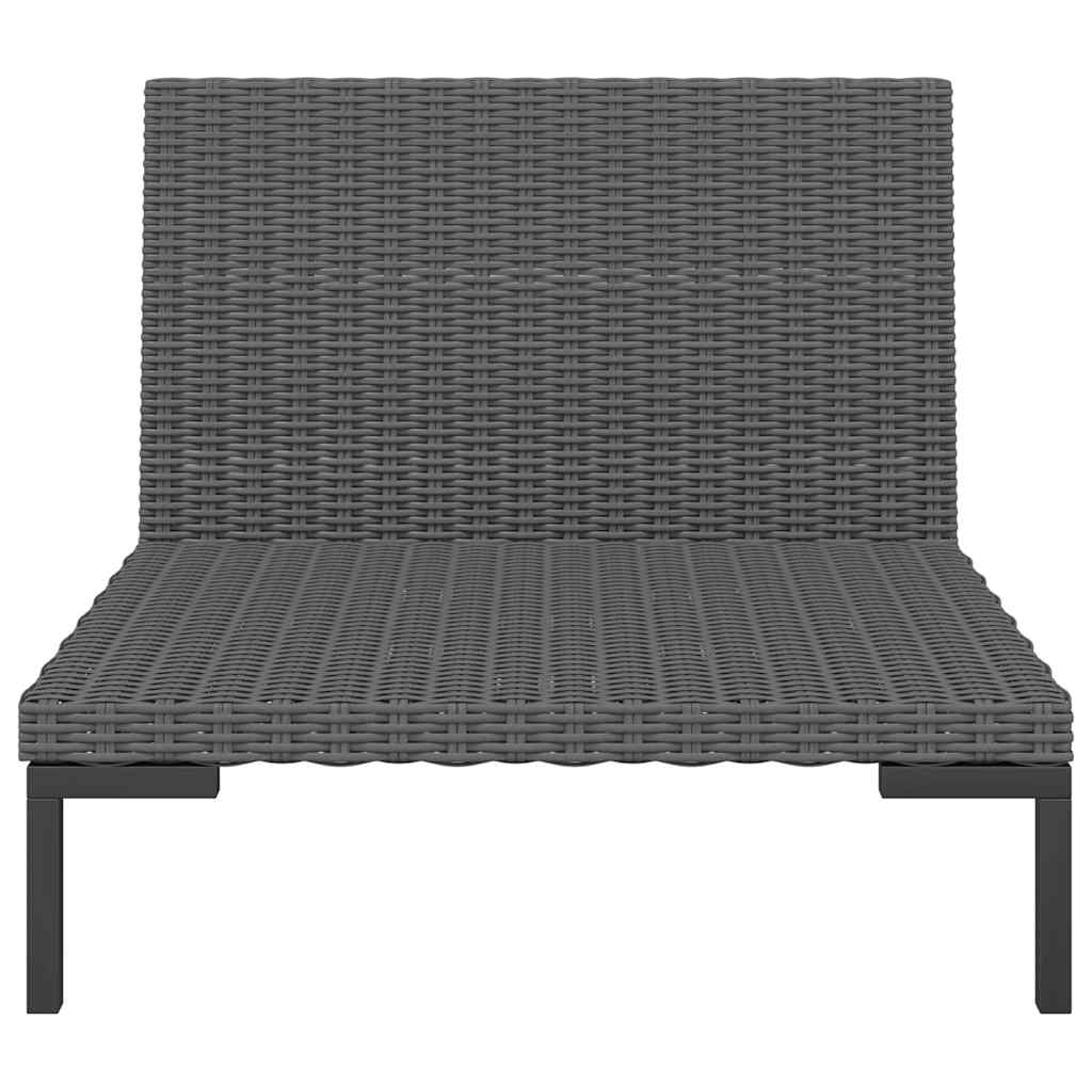 Divani Da Giardino 2pz Con Cuscini In Polyrattan Mezzo Tondo