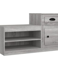 Scarpiera Grigio Sonoma 100x42x60 Cm In Legno Multistrato