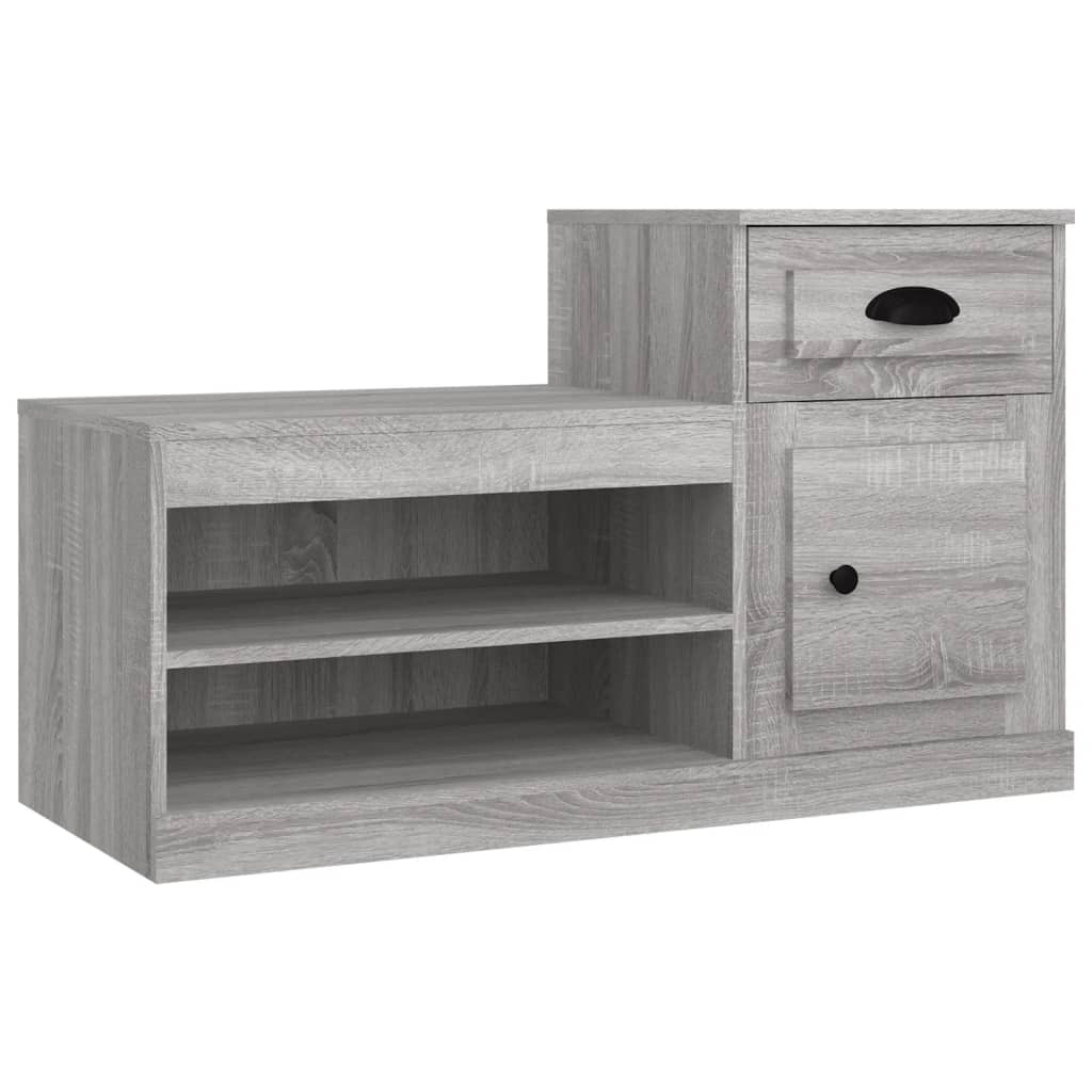 Scarpiera Grigio Sonoma 100x42x60 Cm In Legno Multistrato